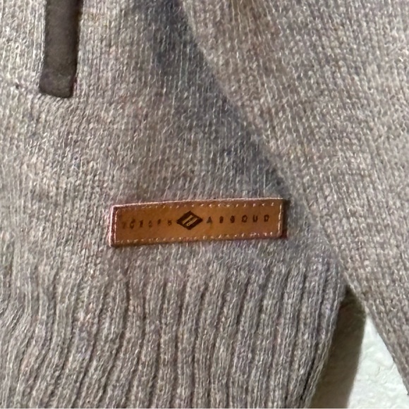 Joseph Abboud Heather brown Wool blend full zip cardigan. Men’s Large - Picture 6 of 7